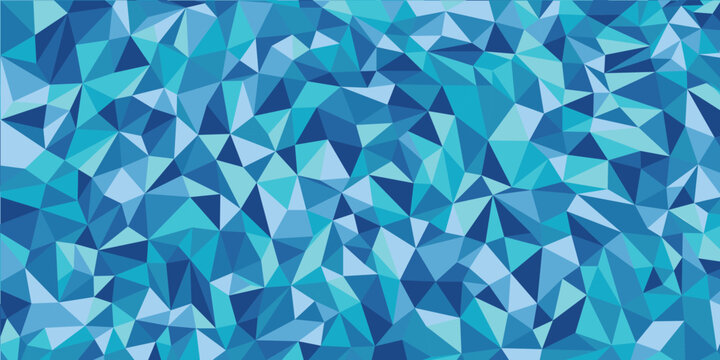Geometric Blue Low Poly Abstract Background Texture