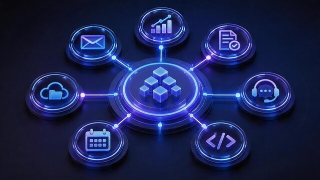 AI agent workflow hub connecting business automation tools
