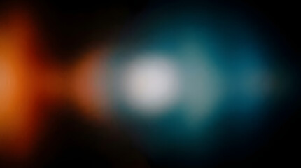 Obraz premium Vibrant abstract light bokeh effect with orange blue and white hues