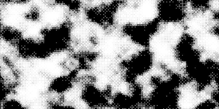 Bitmap black white gradient texture. Pixelated dither effect banner. Grunge pattern. Abstract glitchy 8 bit game wallpaper. Eps10