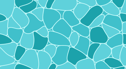 Fototapeta premium Abstract blue mosaic texture, irregular shapes, modern pattern