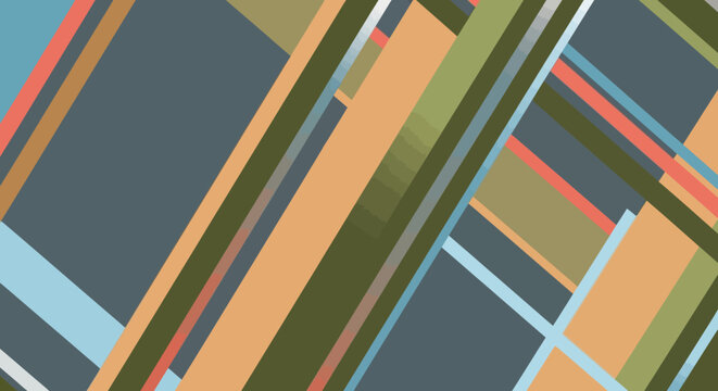 Abstract Geometric Background with Diagonal Stripes