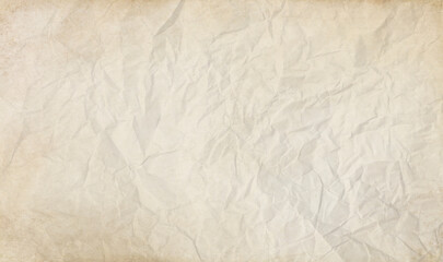 Fototapeta premium Damaged abstract crumpled old paper texture.