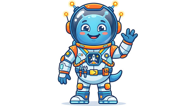 Futuristic extraterrestrial being vector artwork