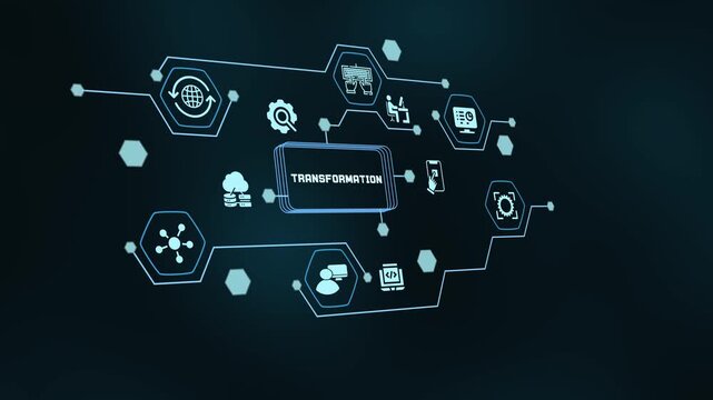 Visualization of cloud application deployment process across a futuristic network interface with interconnected global nodes and server icons