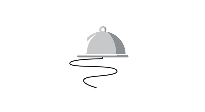 Cloche with a serving plate underneath.
