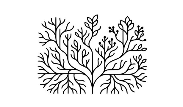 Complex Tree Roots Outline Tree With Roots Outline Images – Browse 46,998 Stock Photos, Vectors ...