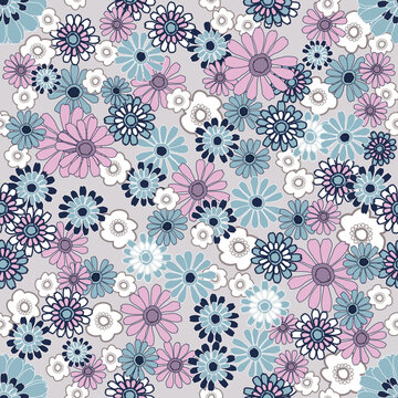 Floral pattern seamless ,flower seamless pattern ,Jacobean floral ,aesthetic ,flowers pattern design ,Indian seamless pattern with colorful little flowers. Simple flat bright flowers background