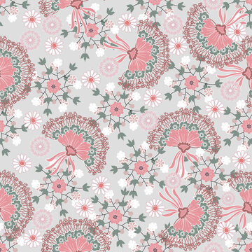 Floral pattern seamless ,flower seamless pattern ,Jacobean floral ,aesthetic ,flowers pattern design ,Indian seamless pattern with colorful little flowers. Simple flat bright flowers background