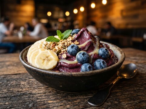 A&ccedil;a&iacute; refrescante para seu dia composi&ccedil;&atilde;o