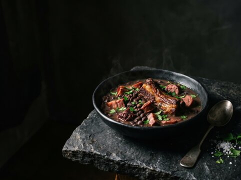 Feijoada deliciosa pronta para composi&ccedil;&atilde;o