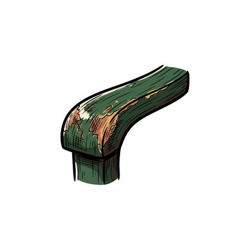 Waiting chair arm scuff