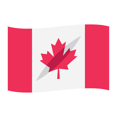 Obraz premium Canadian maple leaf patriotic elements for soccer championship celebration 