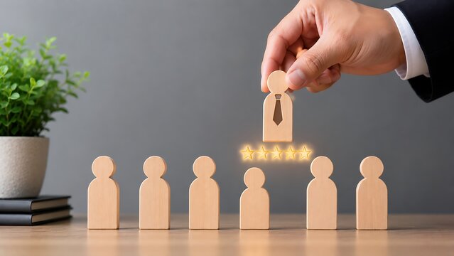 Selecting best candidate employee from group with star rating.