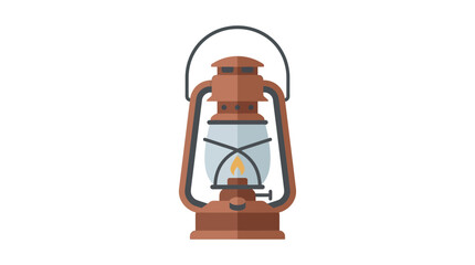 Vintage Rusty Old Lantern Lamp. © Aan