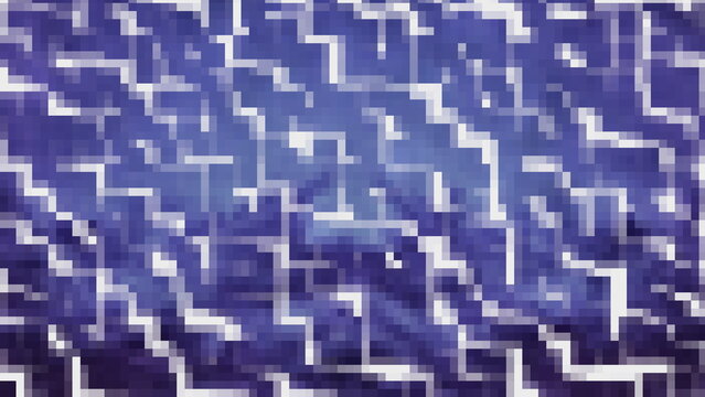 Abstract purple geometric square pixel block matrix pattern digital technology background
