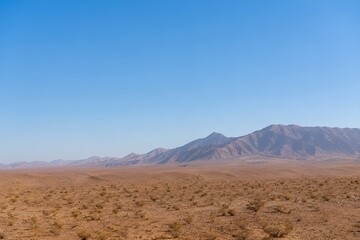 Naklejka premium The Rugged Majesty of Arid Peaks