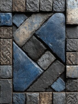 Seamless bluestone capstone pattern with smooth texture, natural stone surface, uniform repeating design, elegant minimalist finish, ideal for architecture, flooring, walls, and interior decoration