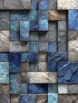 Seamless bluestone capstone pattern with smooth texture, natural stone surface, uniform repeating design, elegant minimalist finish, ideal for architecture, flooring, walls, and interior decoration