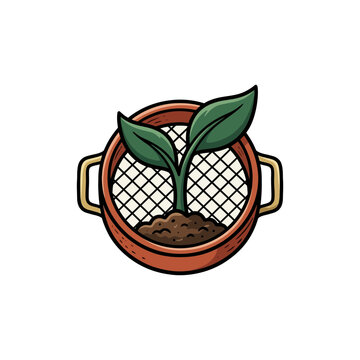 Logo concept sifter sprout geometry