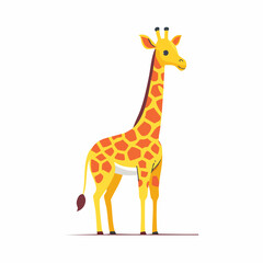 Obraz premium Cute Cartoon Giraffe Illustration