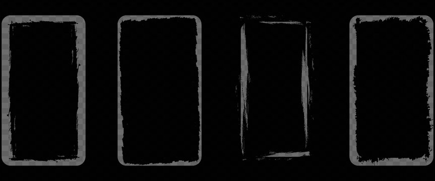 Vintage grunge paper overlay with distressed texture and scratch effect. Retro album cover mockup rectangle frame with dust, dirt and worn photo filter set for graphic design