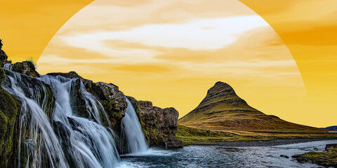the waterfall in the mountains of the island of the most polluted towns in the north of israel