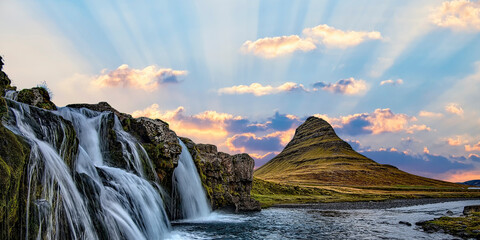the waterfall in the mountains of the island of the most polluted towns in the north of israel