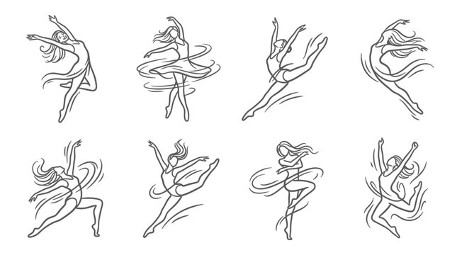Elegant Ballet Dancer Poses Collection: Graceful Movement and Artistic Expression