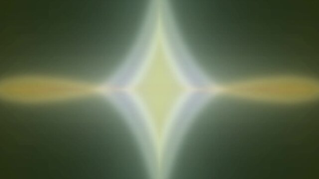 Abstract diamond shape gradient with luminous light edge effect in purple beige and green tones for modern artistic designs