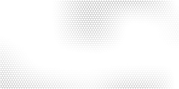 White hexagonal geometric abstract background. 3d illustration, 3d rendering.