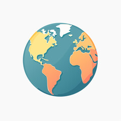 Obraz premium Stylized Globe Illustration