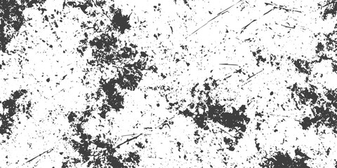 Fototapeta premium Black and White Grunge Texture Vector Background with Distressed Ink Splatters and Scratches