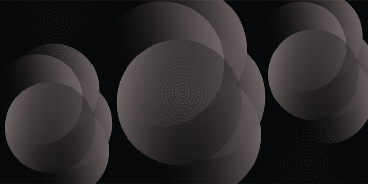 Abstract 3D geometry dark black background with wave effect decoration background. Vector ilustration