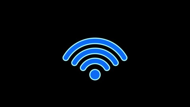 neon internet wifi symbol animated gif