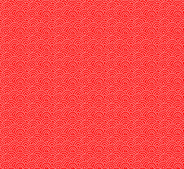 Close-up texture of red woven fabric with diagonal ribbed pattern © Wolfworker
