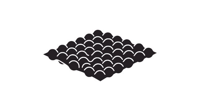 Bubble wrap sheet texture icon for protective packaging.