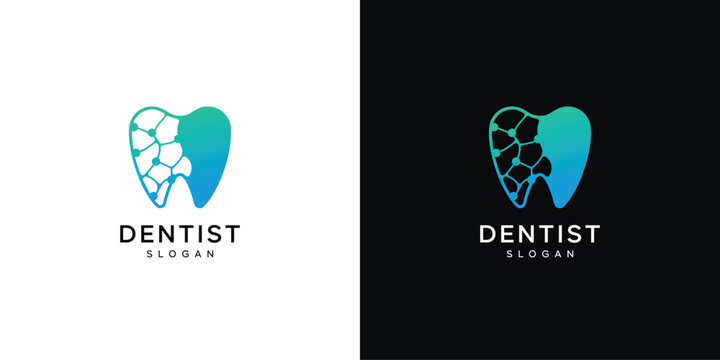 Dental logo graphic design vector illustration. Symbol, icon, creative.