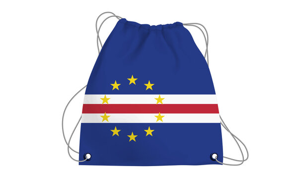 Players Country Flag Bag Cape Verde.3d illustration