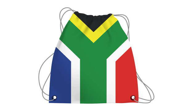 Players Country Flag Bag South Africa.3d illustration