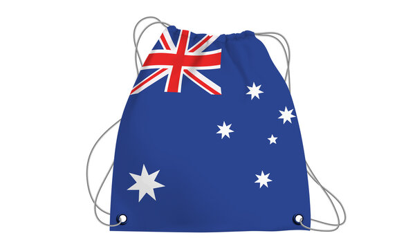 Players Country Flag Bag Australia.3d illustration