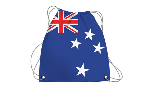 Players Country Flag Bag New Zealand.3d illustration