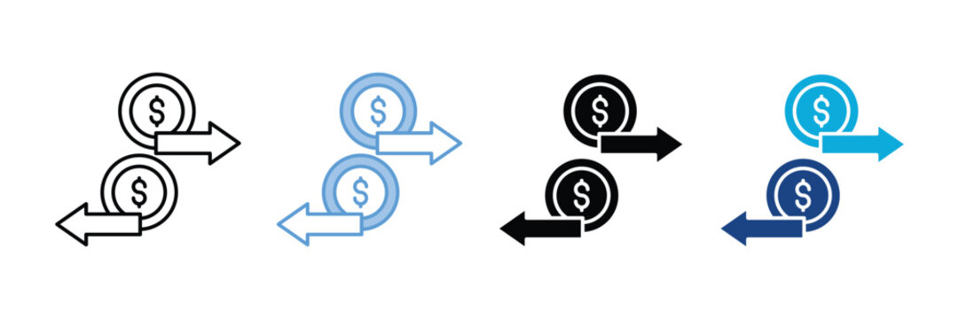 Transfer  Icon Set Multiple Style Collection