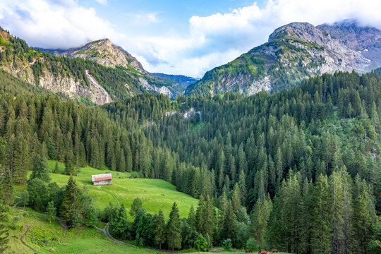 Mountain landscape near Gstaad, Switzerland