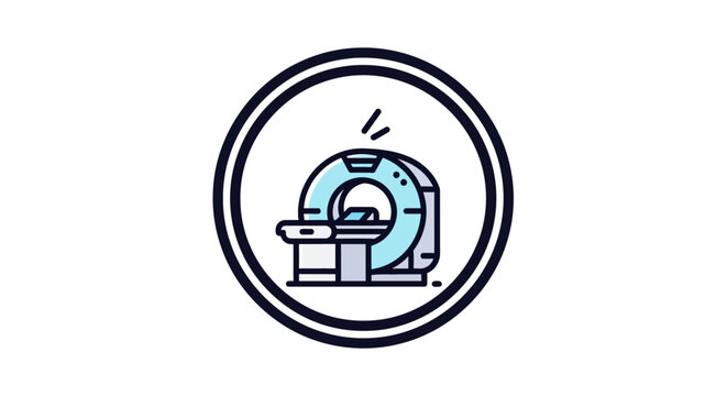 Modern MRI machine performing detailed medical imaging scan.