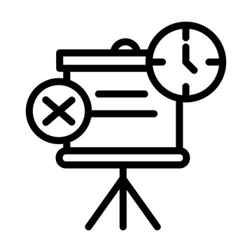 Construction Delay Vector Icon