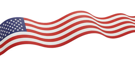Fototapeta premium American flag waving celebrating flag day independence day and 4th of july