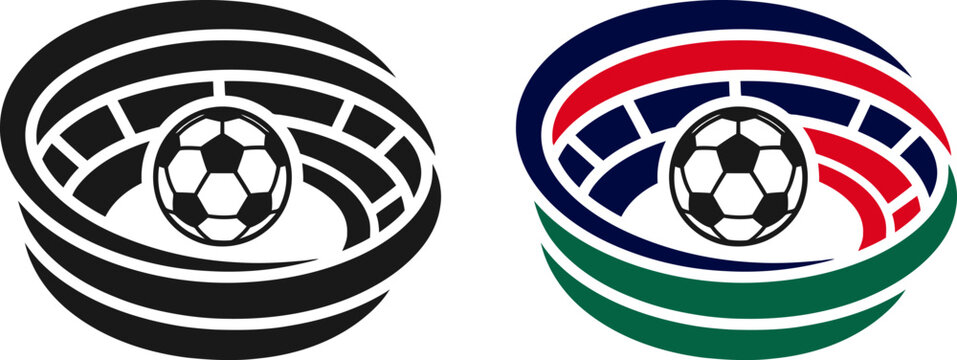 Football 2006 soccer ball logos black and colorful designs