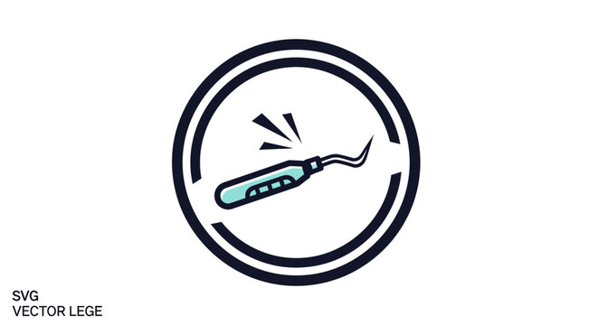 Medical Scalpel Blade Vector Illustration With Sparkle Effect.