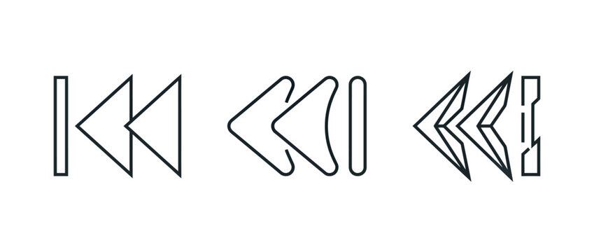 Abstract geometric shapes featuring parallel vertical bars and arrow symbols in minimalist design